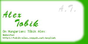 alex tobik business card